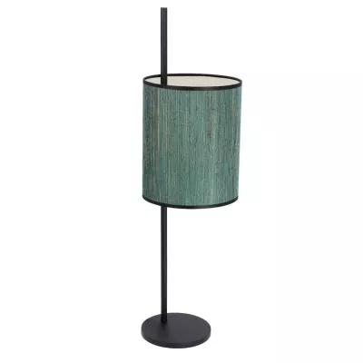 Moderná stolná lampa BENDI - 1xE27, 40W, čierna / zelená