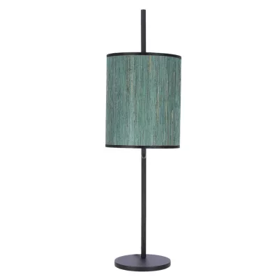 Moderná stolná lampa BENDI - 1xE27, 40W, čierna / zelená