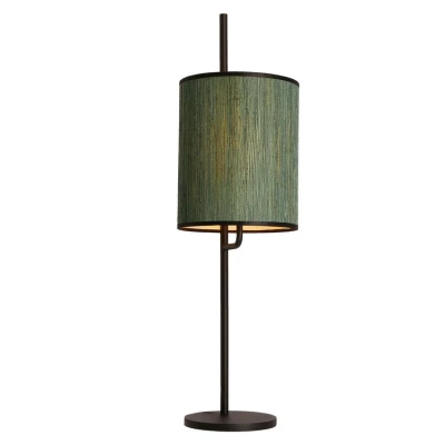 Moderná stolná lampa BENDI - 1xE27, 40W, čierna / zelená