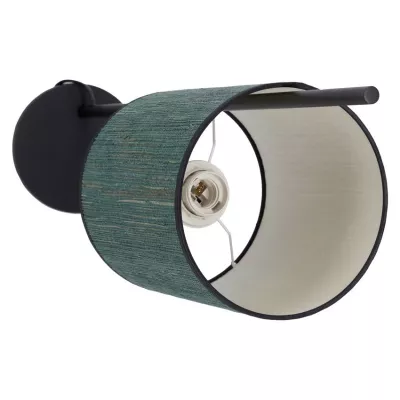 Moderná stolná lampa BENDI - 1xE27, 40W, čierna / zelená