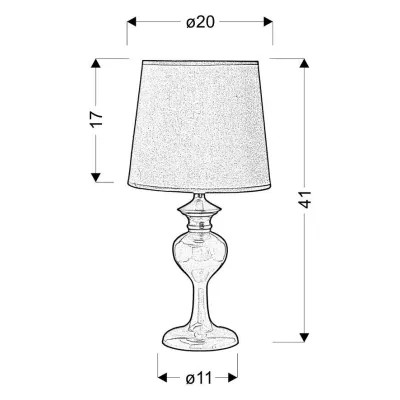 Moderná stolná lampa BERKANE - 1xE14, 40W, fialová
