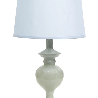 Moderná stolná lampa BERKANE - 1xE14, 40W, biela / modrá