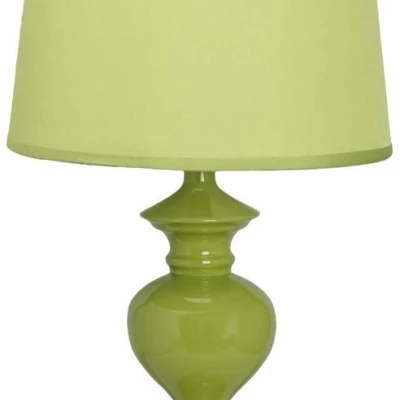 Moderná stolná lampa BERKANE - 1xE14, 40W, zelená