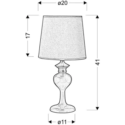 Moderná stolná lampa BERKANE - 1xE14, 40W, zelená