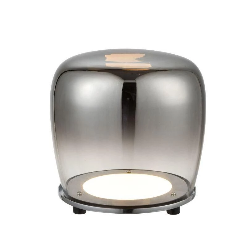 Stolná dizajnová LED lampa BERLOZ - 6,6 W, 3000K (teplá biela), čierna