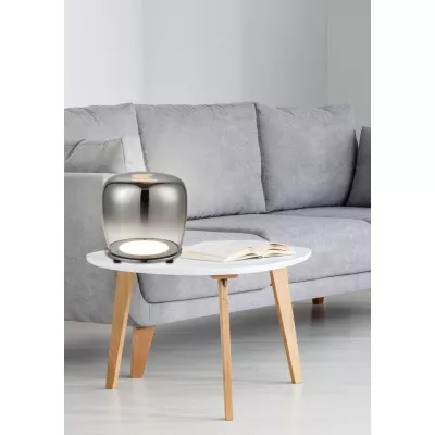 Stolná dizajnová LED lampa BERLOZ - 18W, 3000K (teplá biela), čierna