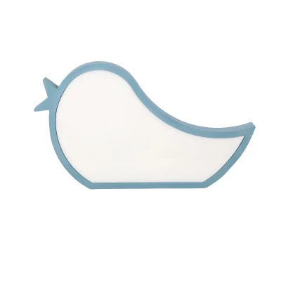 Stolná LED lampička do detskej izby BIRD - 12W, 3000K (teplá biela), modrá
