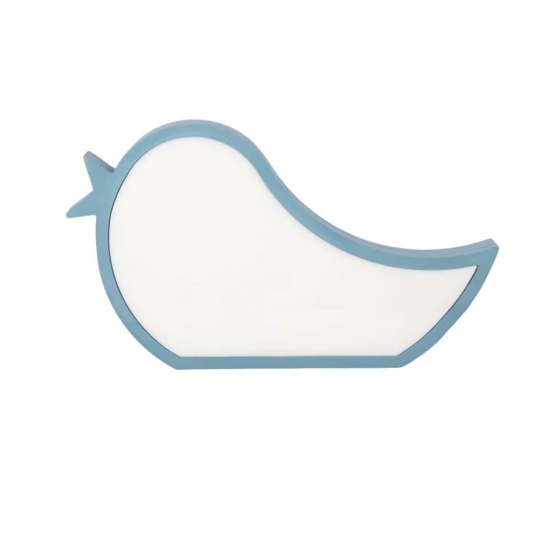 Stolná LED lampička do detskej izby BIRD - 12W, 3000K (teplá biela), modrá