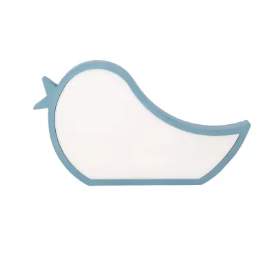 Stolná LED lampička do detskej izby BIRD - 12W, 3000K (teplá biela), modrá