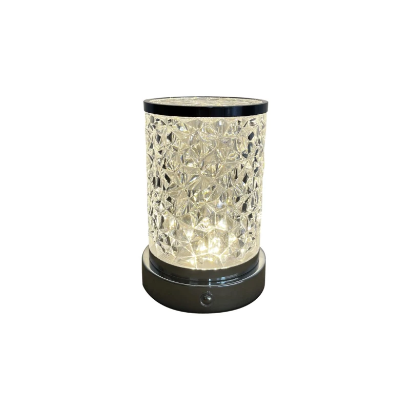 Stolná dotyková LED lampa BRILLO 1 - 2,5W, 3000-6000K (teplá-studená biela), číra