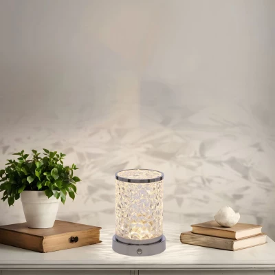 Stolná dotyková LED lampa BRILLO 1 - 2,5W, 3000-6000K (teplá-studená biela), číra
