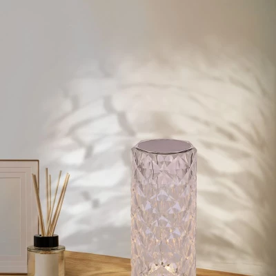 Stolová dotyková LED lampa BRILLO 2 - 2W, 3000-6000K (teplá-studená biela), číra
