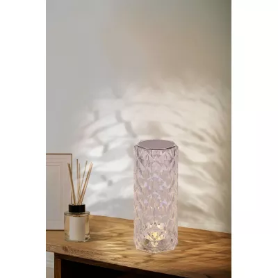 Stolová dotyková LED lampa BRILLO 2 - 2W, 3000-6000K (teplá-studená biela), číra