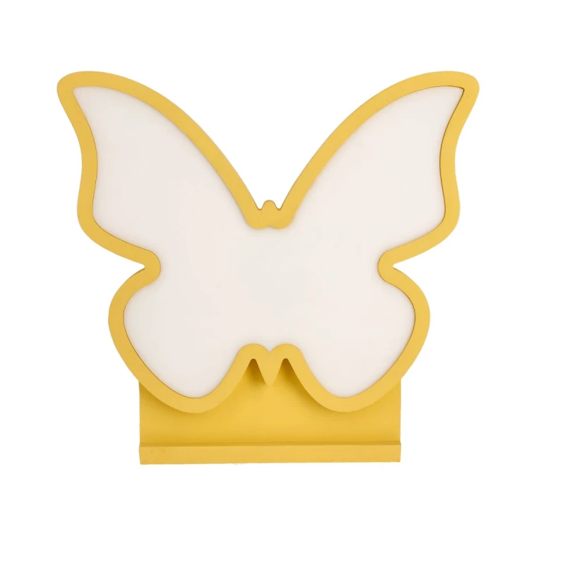 Stolná detská LED lampička BUTTERFLY - 14W, 3000K (teplá biela), žltá