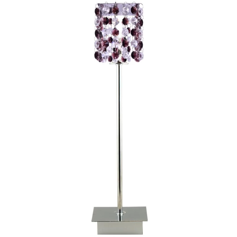 Moderná stolná lampa CLASSIC - 1xG9, 40W, chrómovaná / vínová