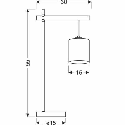 Stolná lampa COMBI - 1xE27, 60W, čierna / hnedá / béžová