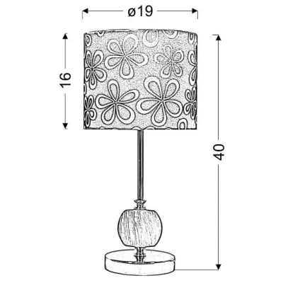 Moderná stolná lampa CORT - 1xE27, 60W, zelená