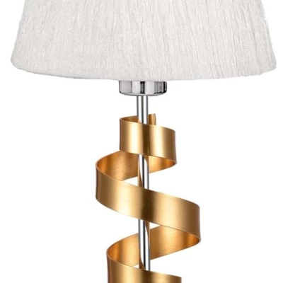 Stolná lampa DENIS - 1xE27, 60W, chrómovaná / zlatá