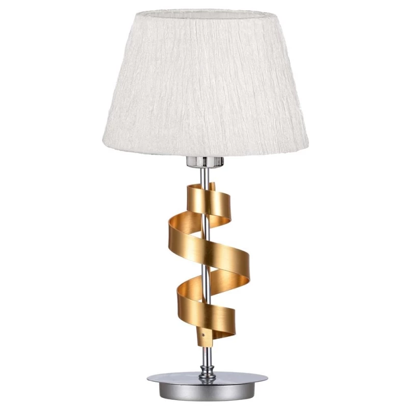 Stolná lampa DENIS - 1xE27, 60W, chrómovaná / zlatá