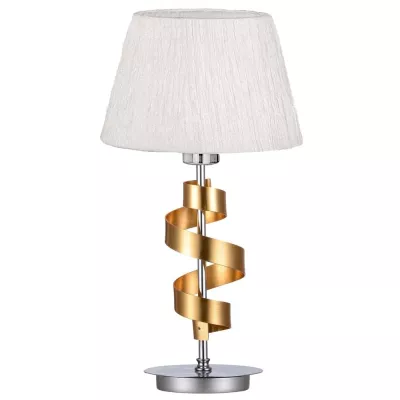 Stolná lampa DENIS - 1xE27, 60W, chrómovaná / zlatá