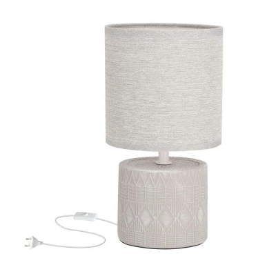 Moderná stolná lampa DINA - 1xE14, 40W, sivá