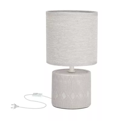 Moderná stolná lampa DINA - 1xE14, 40W, sivá