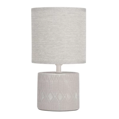 Moderná stolná lampa DINA - 1xE14, 40W, sivá