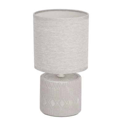 Moderná stolná lampa DINA - 1xE14, 40W, sivá