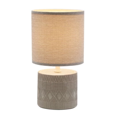 Moderná stolná lampa DINA - 1xE14, 40W, sivá