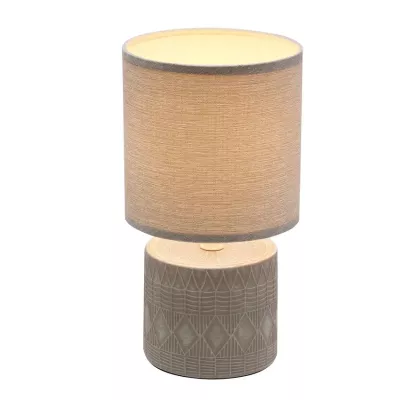 Moderná stolná lampa DINA - 1xE14, 40W, sivá