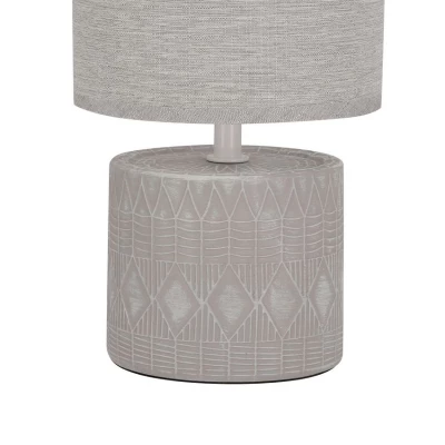 Moderná stolná lampa DINA - 1xE14, 40W, sivá