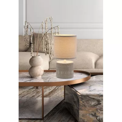 Moderná stolná lampa DINA - 1xE14, 40W, sivá
