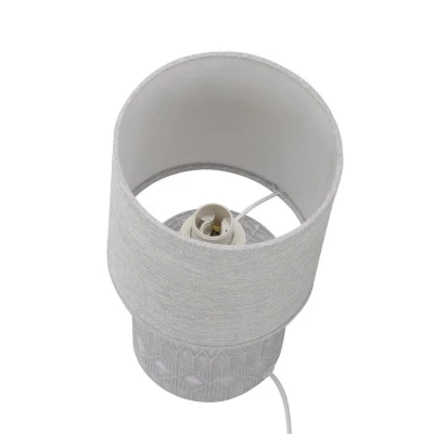 Moderná stolná lampa DINA - 1xE14, 40W, sivá