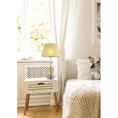 Moderná stolná lampa DIVA - 1xE27, 60W, chrómovaná / zlatá