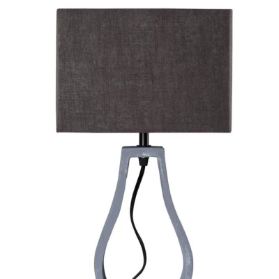 Moderná stolná lampa FEMO - 1xE27, 60W, šedá/hnedá