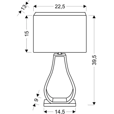 Moderná stolná lampa FEMO - 1xE27, 60W, šedá/hnedá