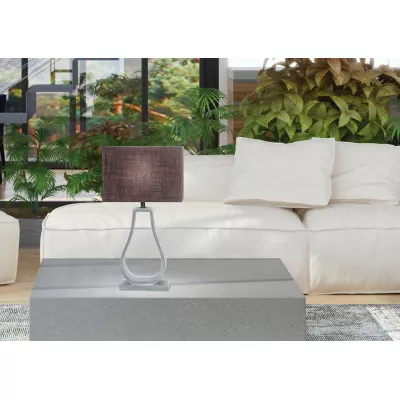 Moderná stolná lampa FEMO - 1xE27, 60W, šedá/hnedá