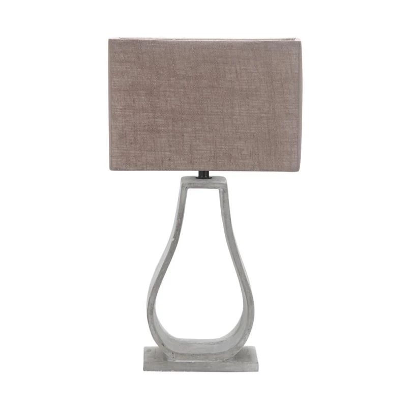 Moderná stolná lampa FEMO - 1xE27, 60W, šedá / béžová