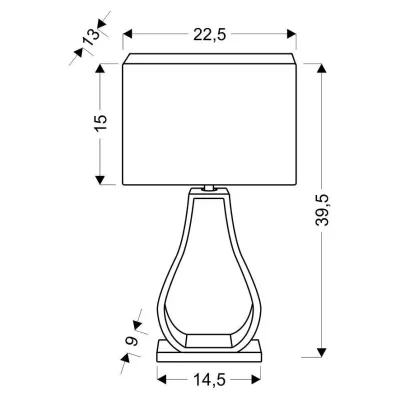 Moderná stolná lampa FEMO - 1xE27, 60W, šedá / béžová