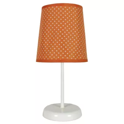 Detská stolná lampička s bodkami GALA - 1xE14, 40W, oranžová