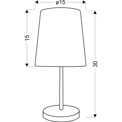 Detská stolná lampa HIPPO - 1xE14, 40W, biela / modrá