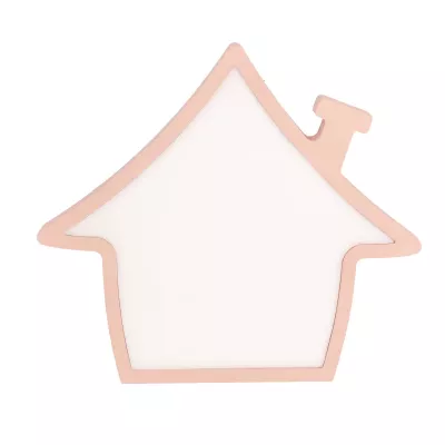 Stolná detská LED lampička HOUSE - 10W, 3000K (teplá biela), ružová