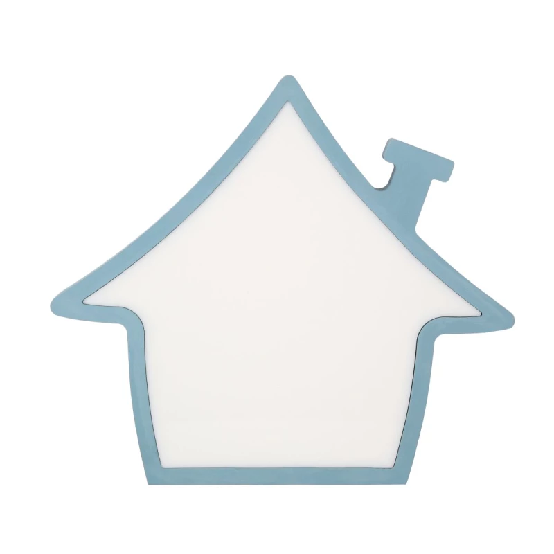 Stolná detská LED lampička HOUSE - 10W, 3000K (teplá biela), modrá