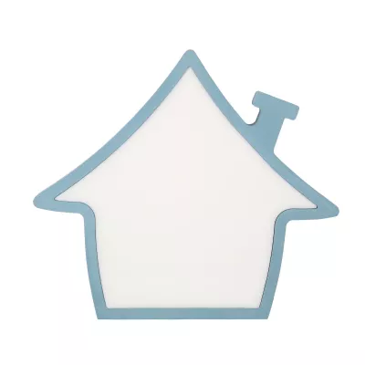Stolná detská LED lampička HOUSE - 10W, 3000K (teplá biela), modrá