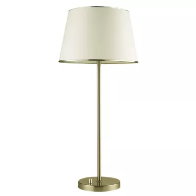 Klasická stolná lampa IBIS - 1xE14, 40W, patina/biela