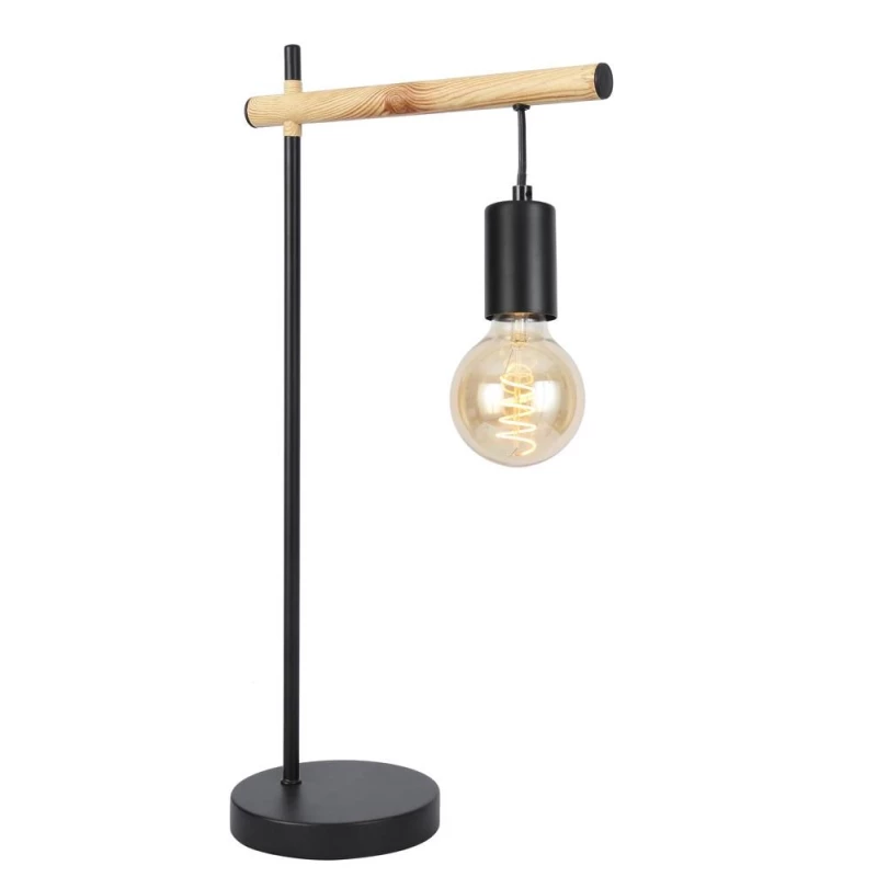 Stolná lampa v škandinávskom štýle IZZY - 1xE27, 60W, čierna