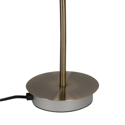 Stolová rustikálna lampička KROTON - 1xG9, 40W, patina/biela