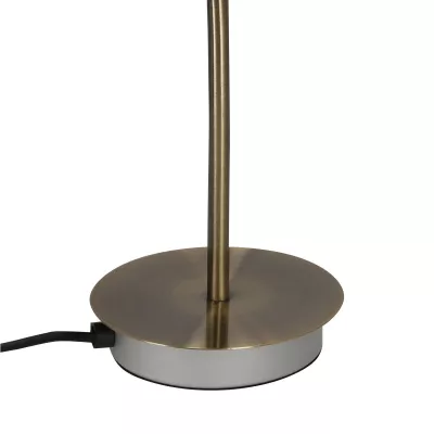 Stolová rustikálna lampička KROTON - 1xG9, 40W, patina/biela