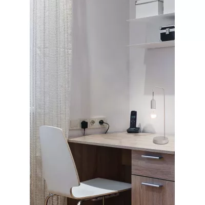 Stolová lampa LAREN - 1xE27, 40W, sivá