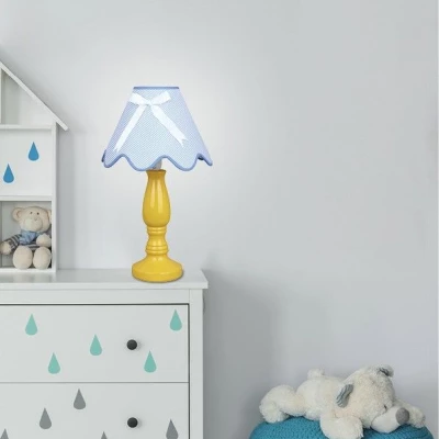 Detská stolná lampička LOLA - 1xE14, 40W, modrá/žltá